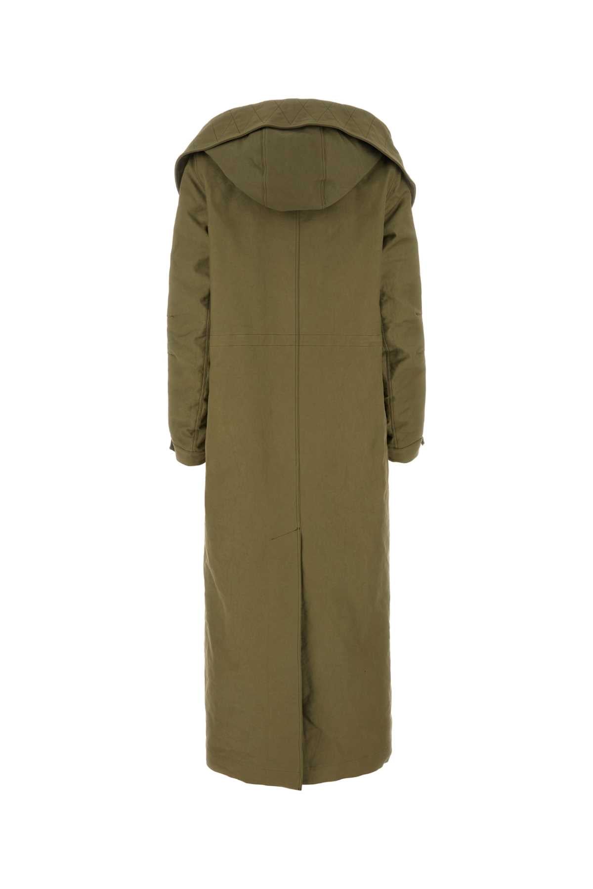 PRADA Women's Army Green Nylon Parka Jacket