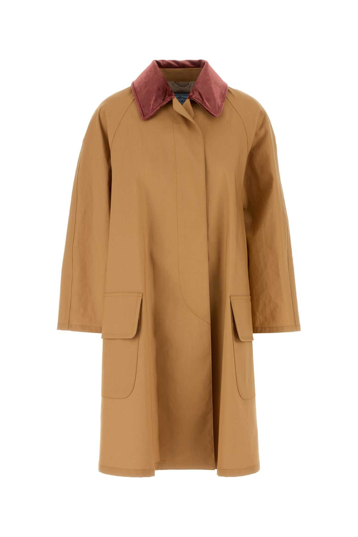 PRADA Cotton Overcoat for Women - SS25 Collection