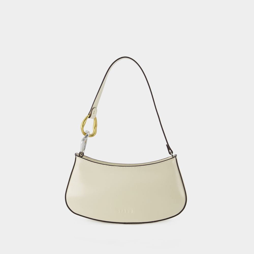 STAUD Mini Hobo Handbag with Artistic Ring Details
