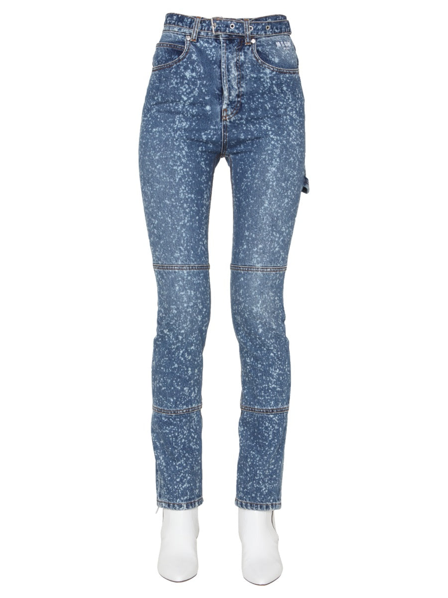 MSGM High Waist Skinny Fit Jeans for Women