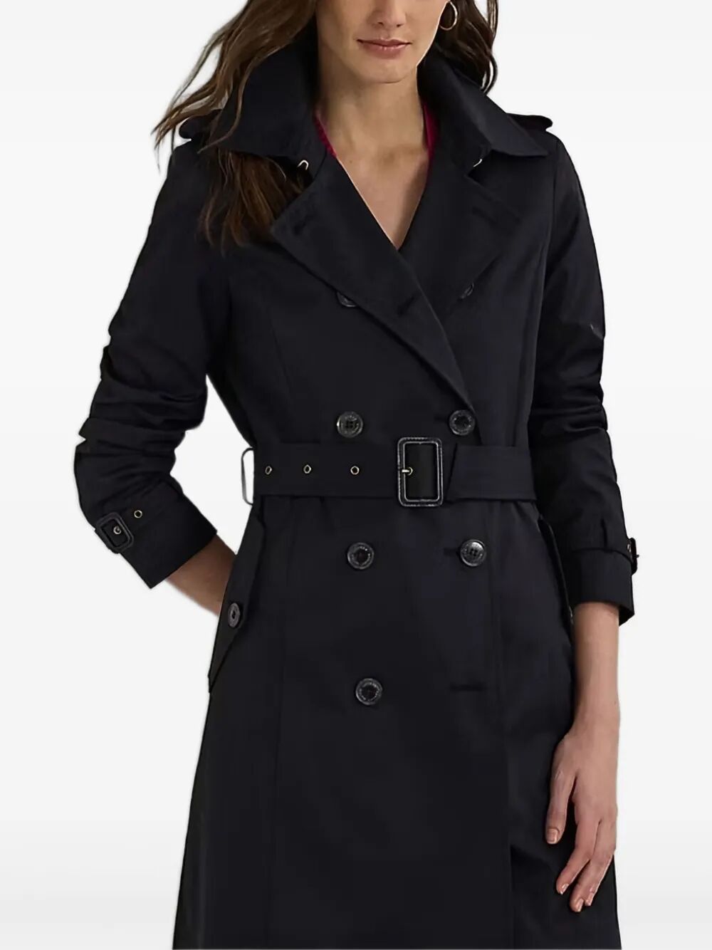 LAUREN RALPH LAUREN Double Breasted Belted Trench Jacket