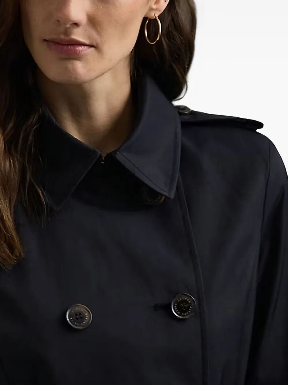 LAUREN RALPH LAUREN Double Breasted Belted Trench Jacket