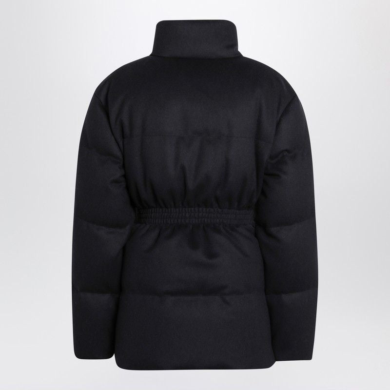 PRADA Elevated Down Jacket with Flannel Belt in Women's Size