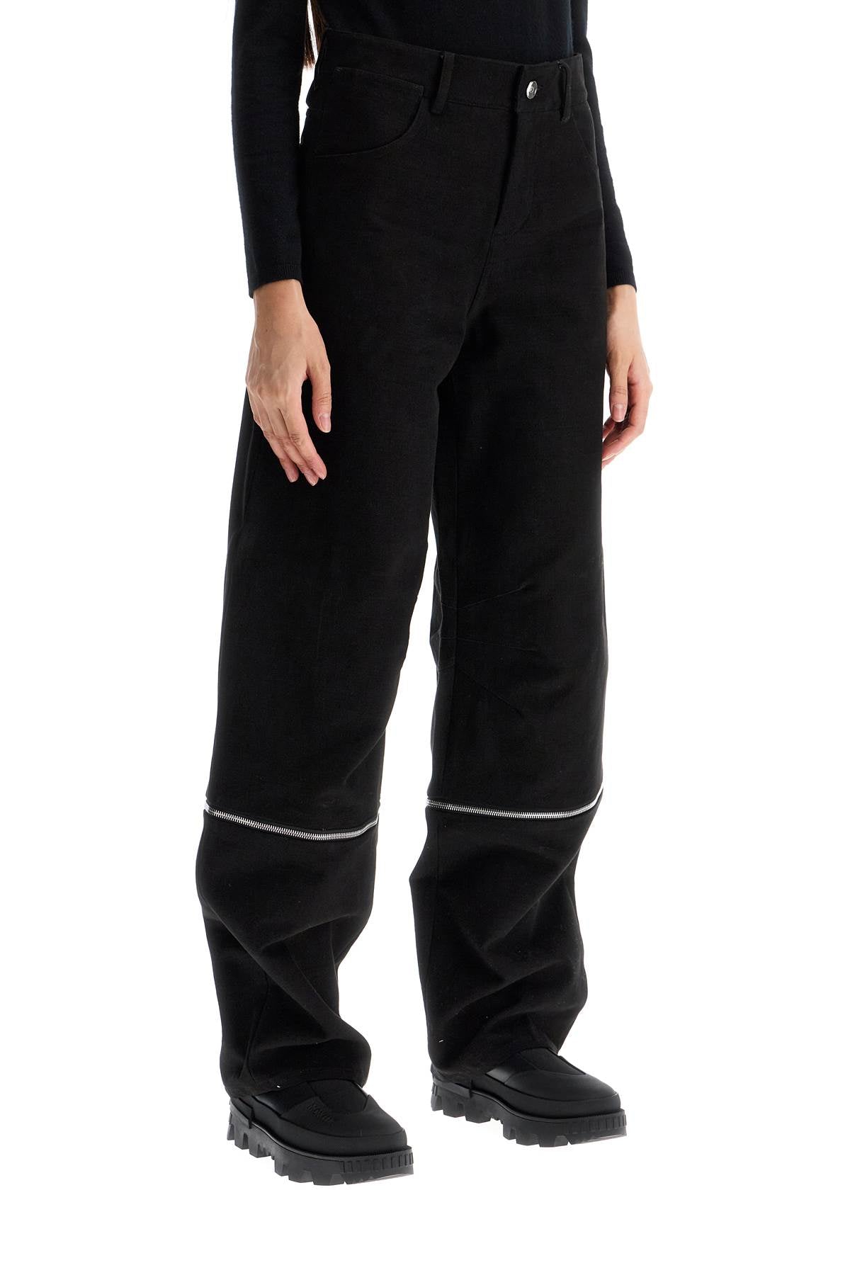 MONCLER GENIUS Chic Trousers with Zip Detail for Women