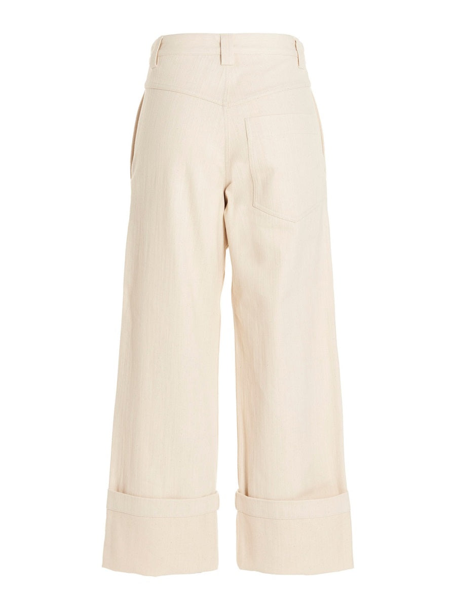 MONCLER GENIUS Flared Pants with Zipper Closure