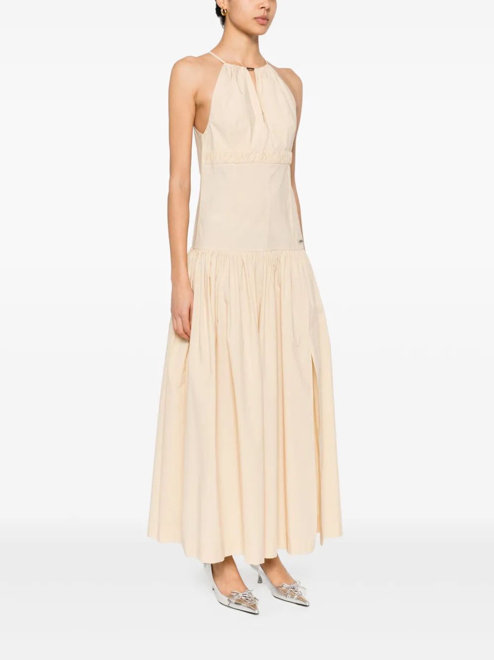 PATRIZIA PEPE Long Dress with Logo Patch for Women