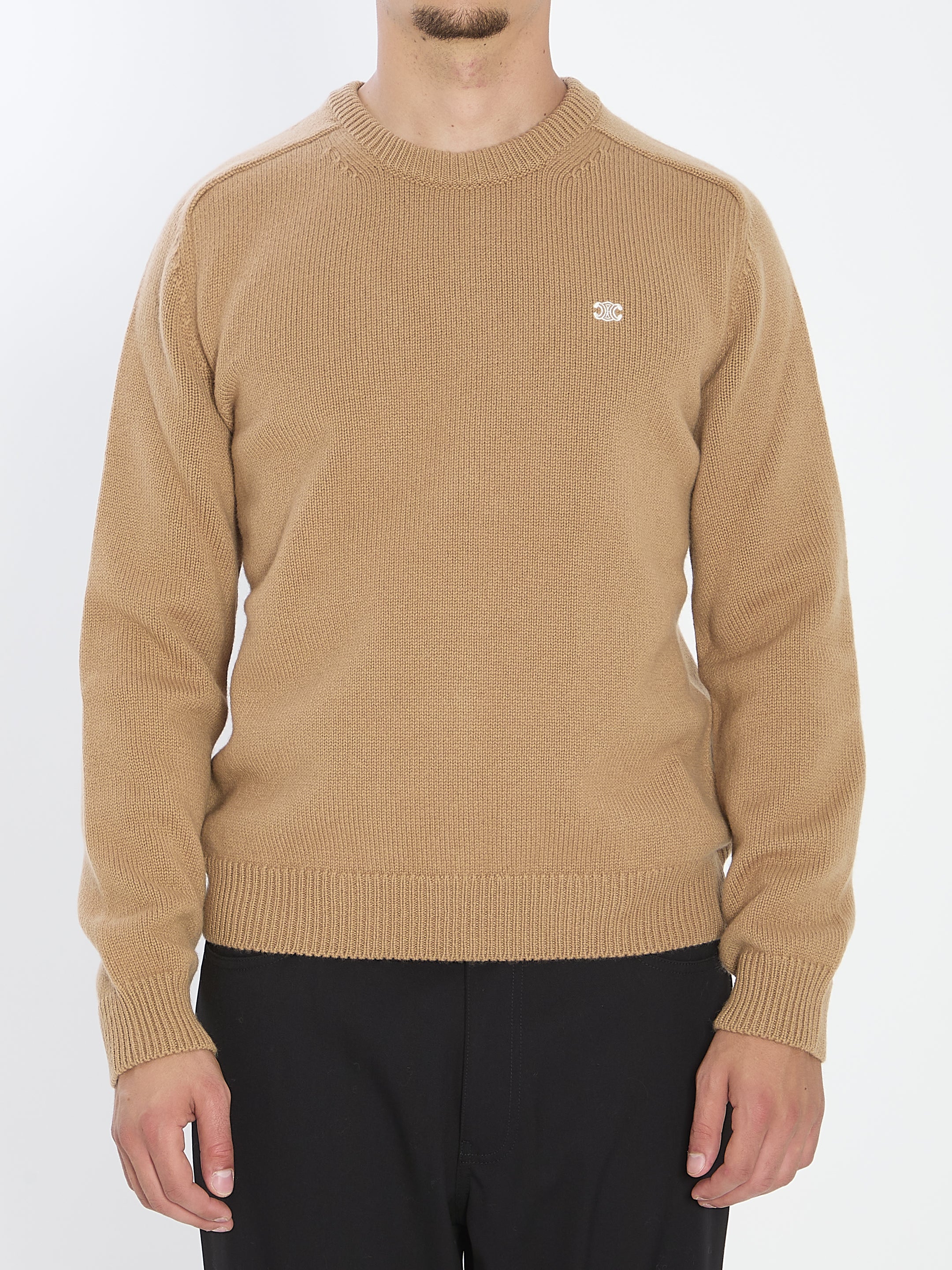CELINE Crewneck Sweater for Men - Regular Fit, Size L