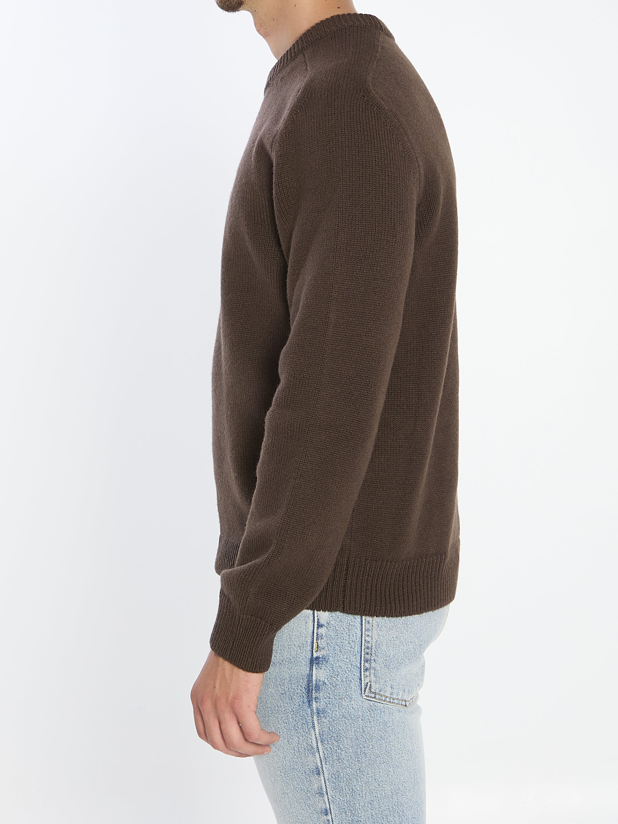 CELINE Wool and Cashmere Crewneck Sweater - Size L