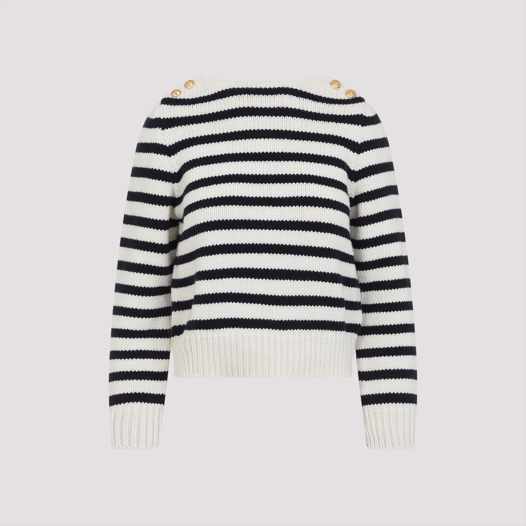 CELINE Mariniere Pullover - Women’s Lightweight Knit Sweater