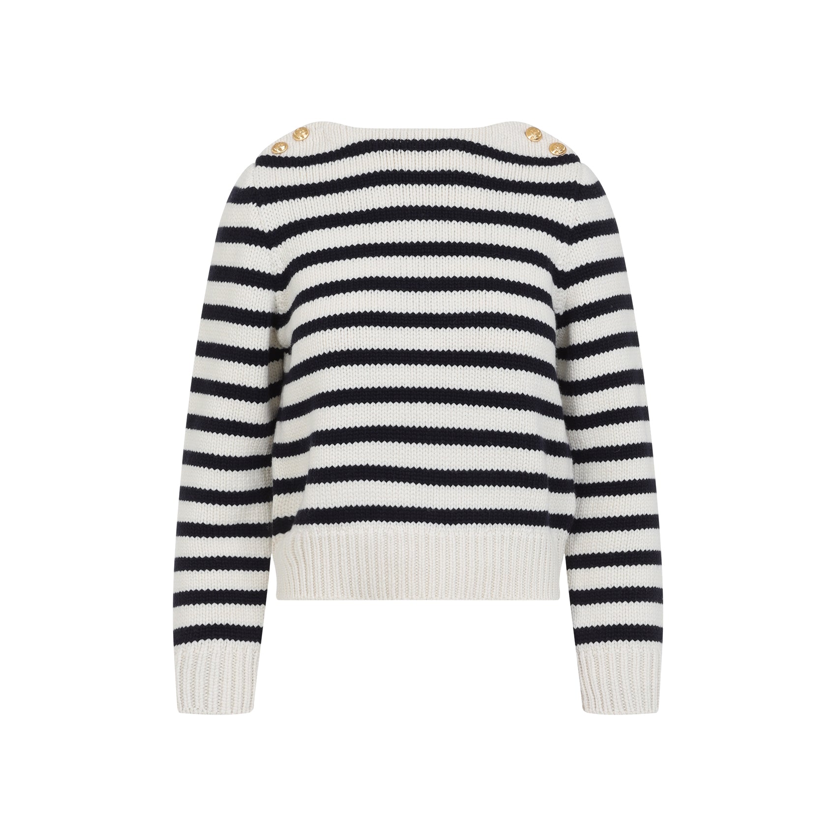 CELINE Mariniere Pullover - Women’s Lightweight Knit Sweater