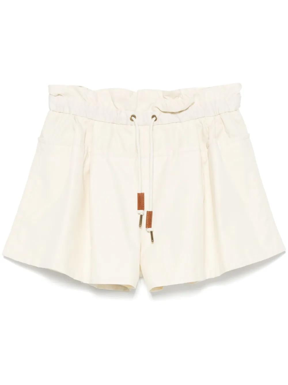 MONCLER Technical Twill Mini Shorts - Size 38