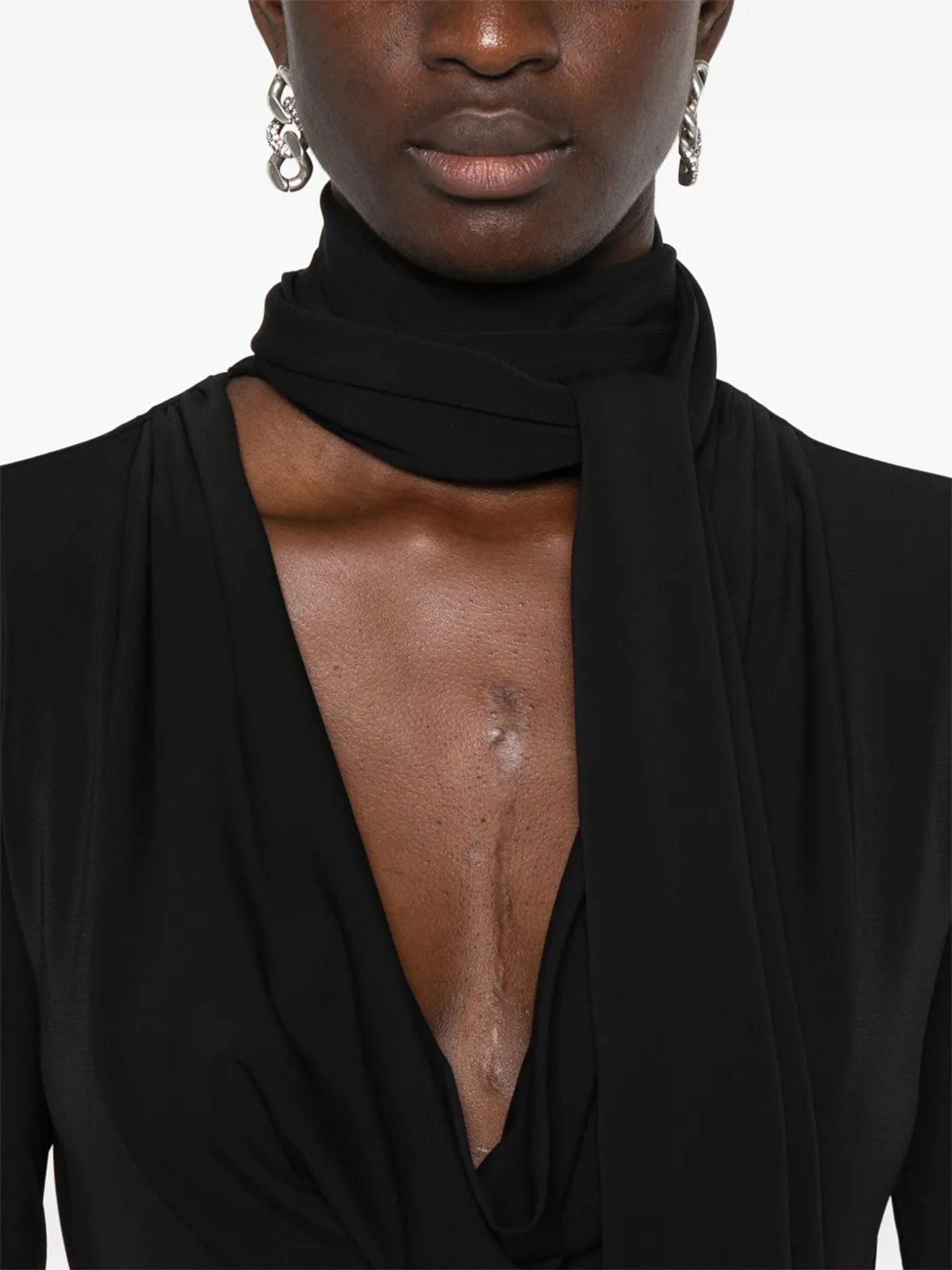 BLUMARINE Elegant Blouse with Scarf