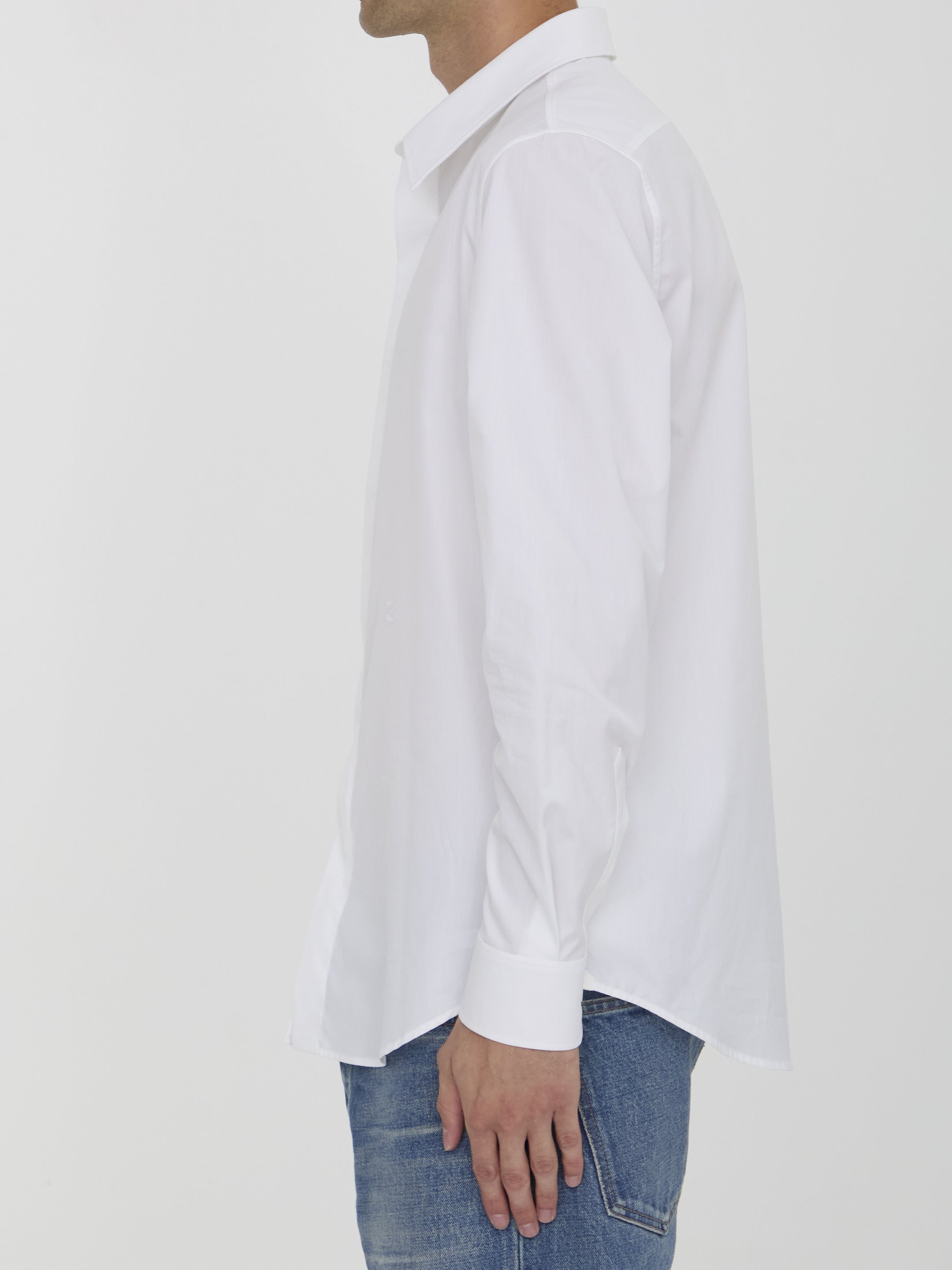 CELINE Cotton Poplin Long-Sleeved Shirt