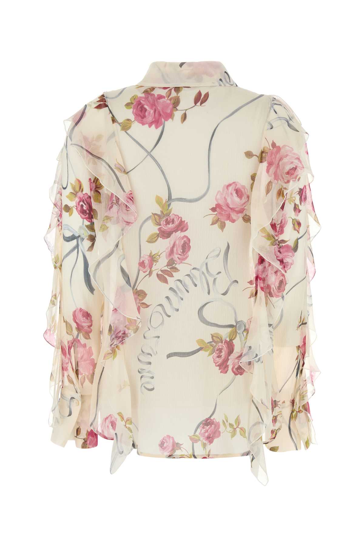 BLUMARINE Floral Crepe Mini Shirt for Women