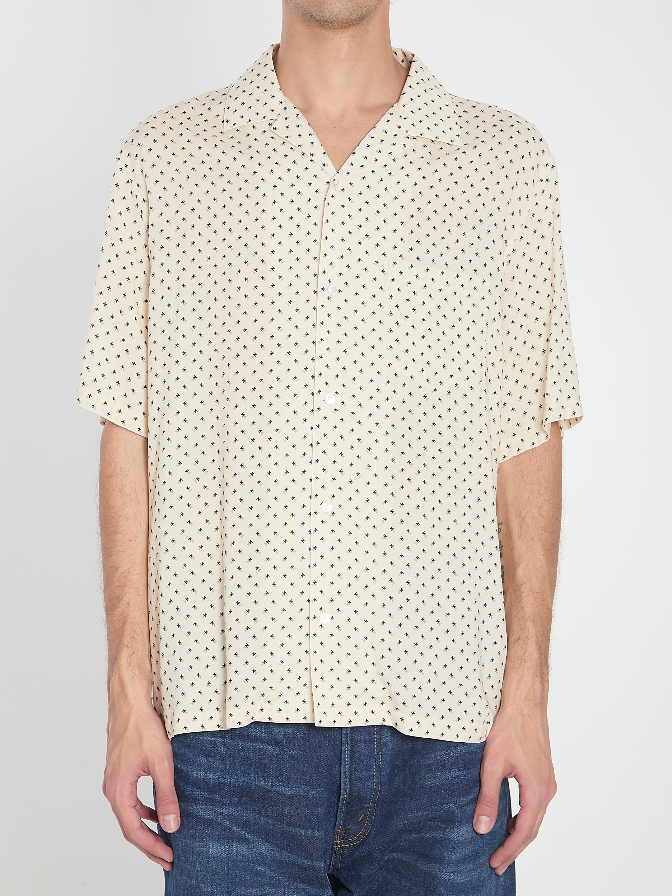 CELINE Men's Hawaiian Shirt - Size 41 IT