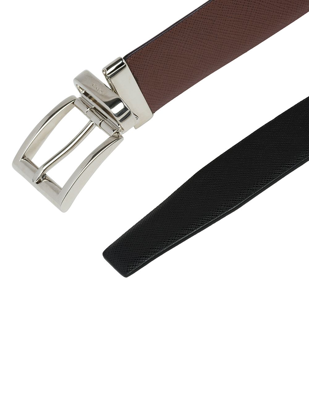 PRADA Reversible Saffiano Leather Belt (Height 3.5 cm)