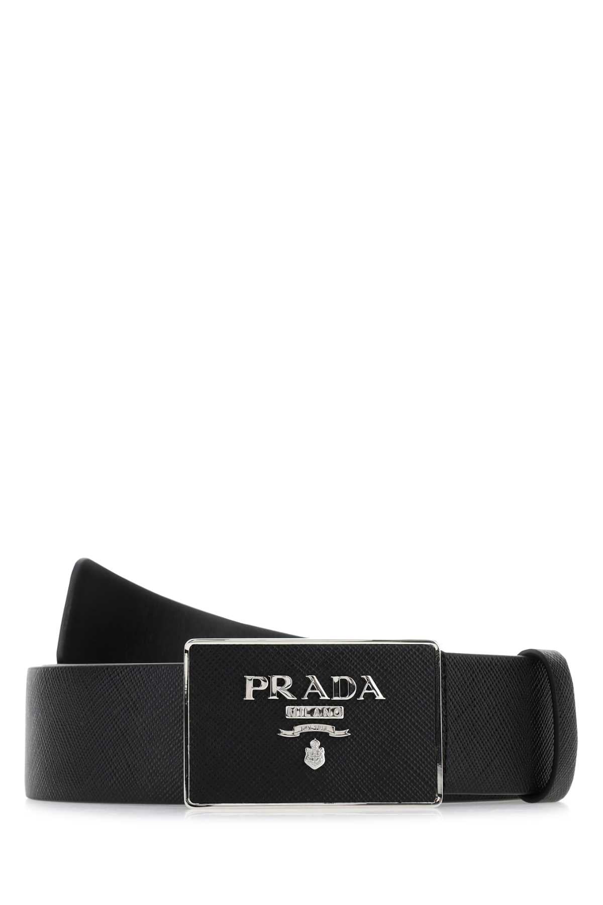 PRADA Premium Leather Belt for Men - Timeless Accessory