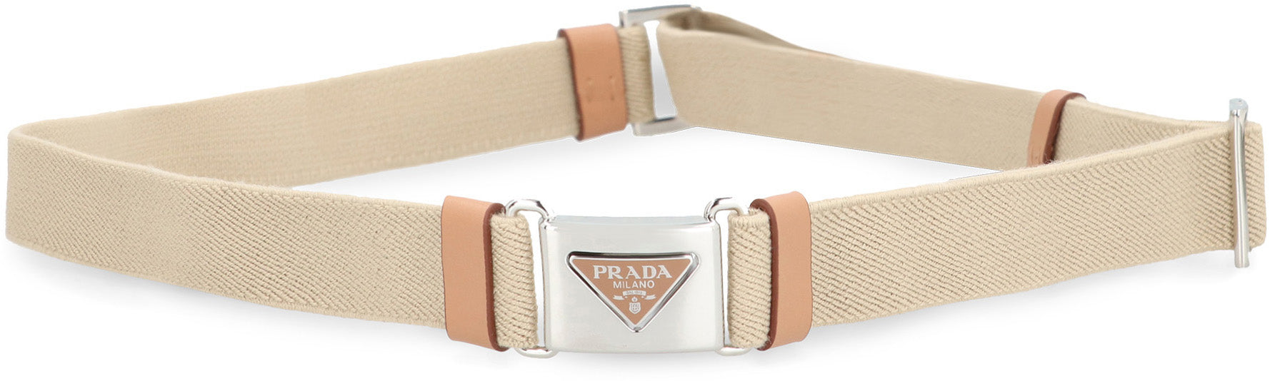 PRADA Belt with Metal Buckle - 2.5 cm Height