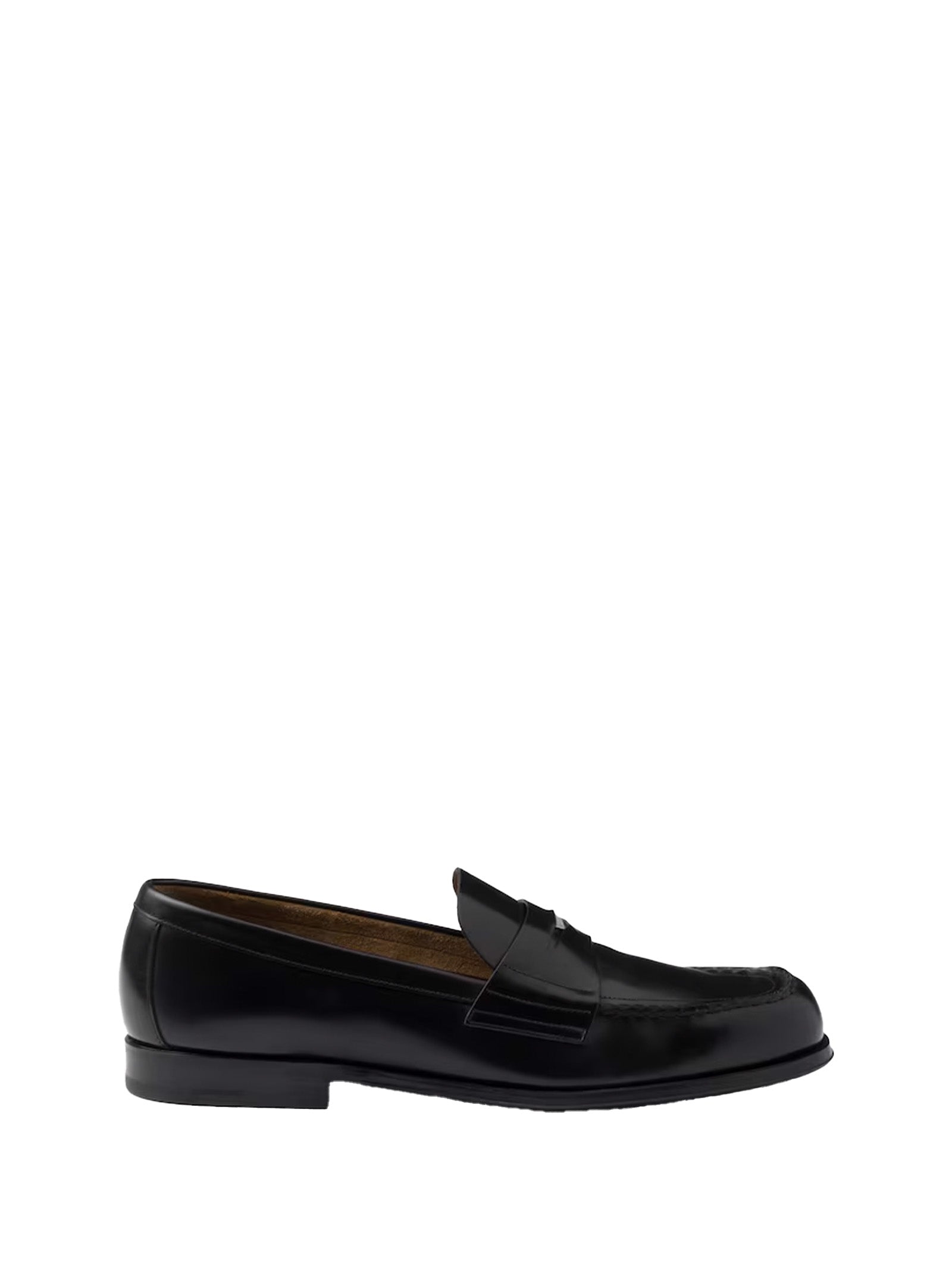 PRADA Brushed Leather Loafers for Men