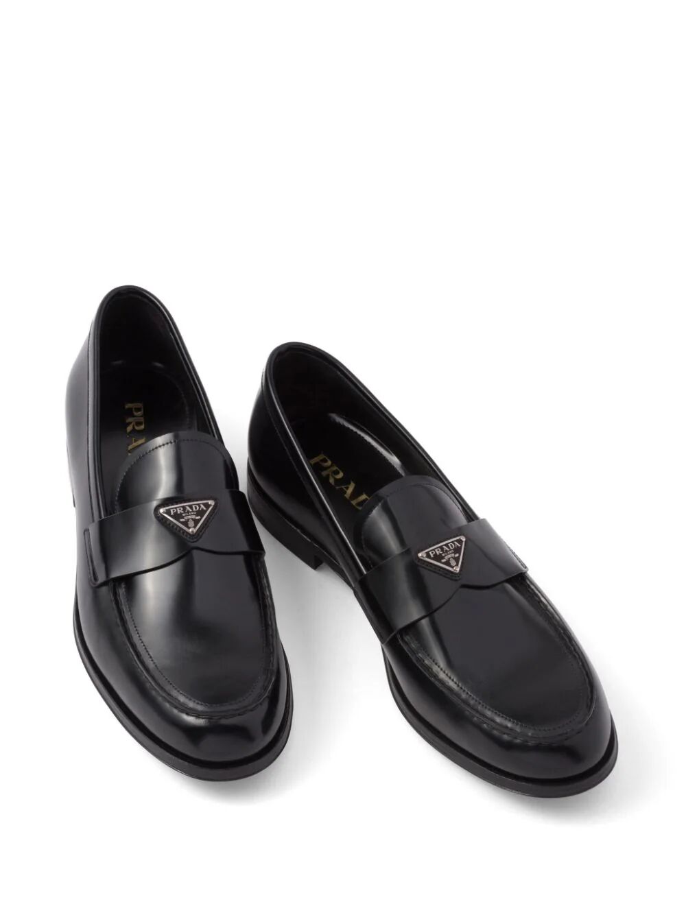 PRADA Men's Leather Loafers - Fall 2024 Collection