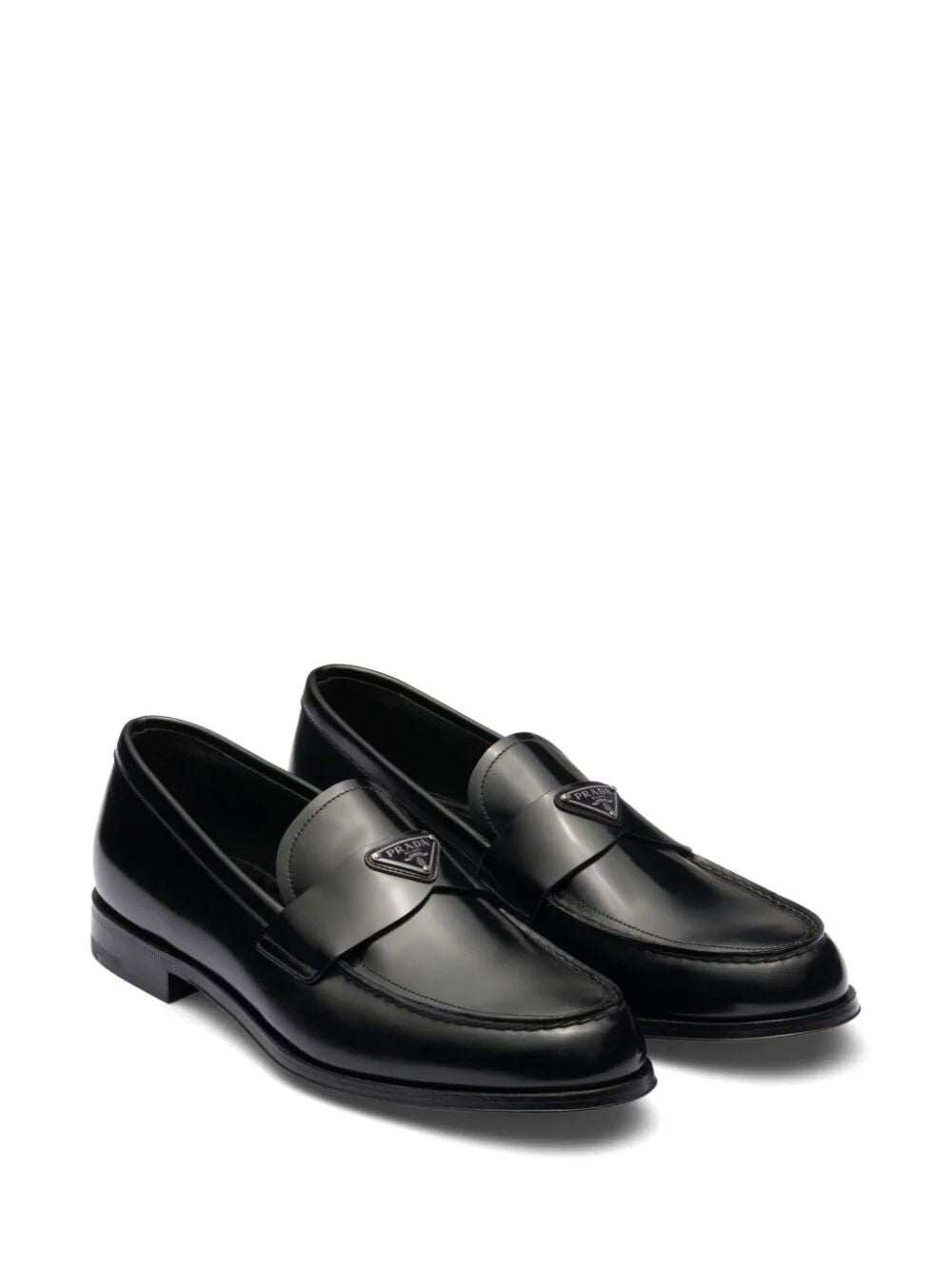 PRADA Men's Leather Loafers - Fall 2024 Collection