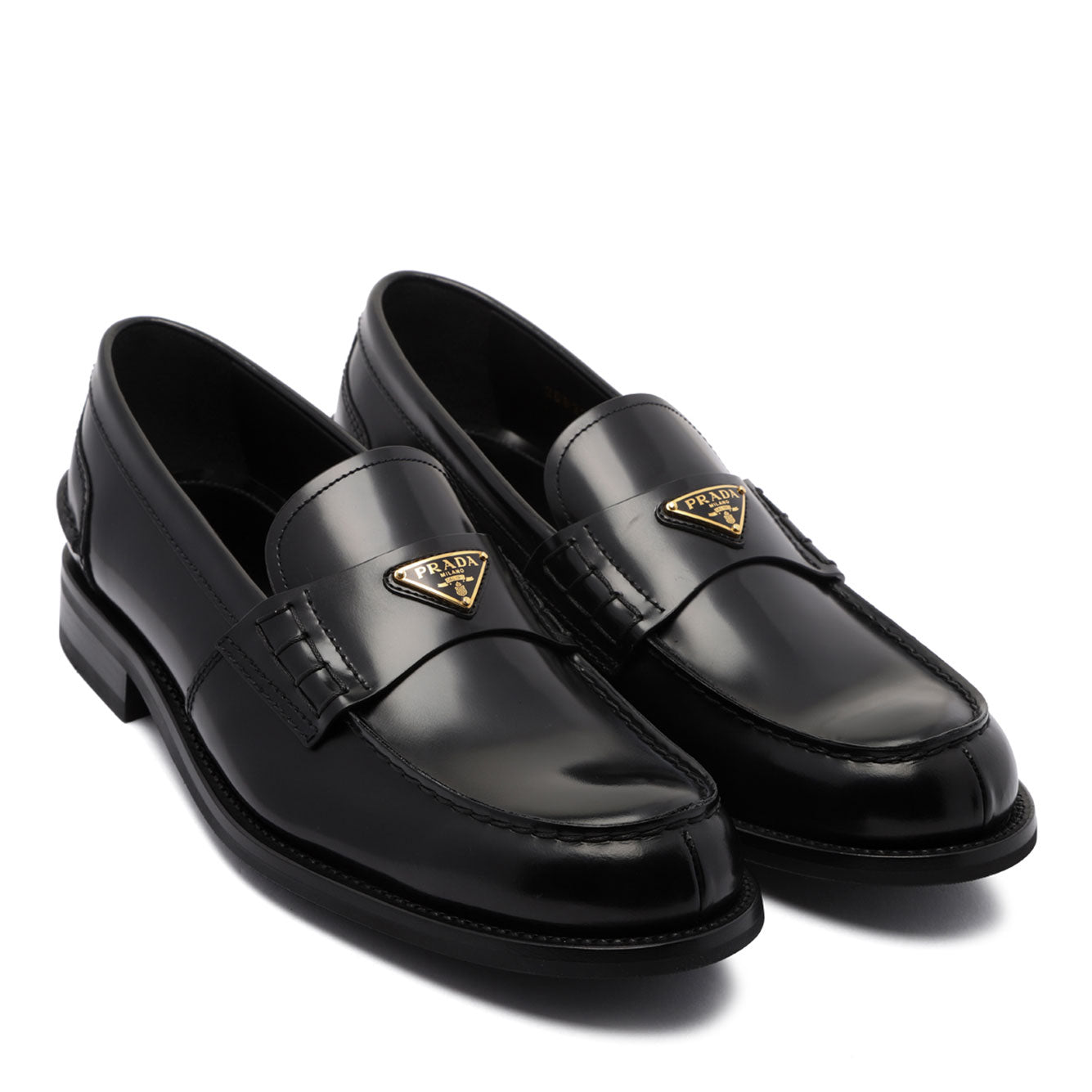 PRADA Brushed Leather Loafers for Men