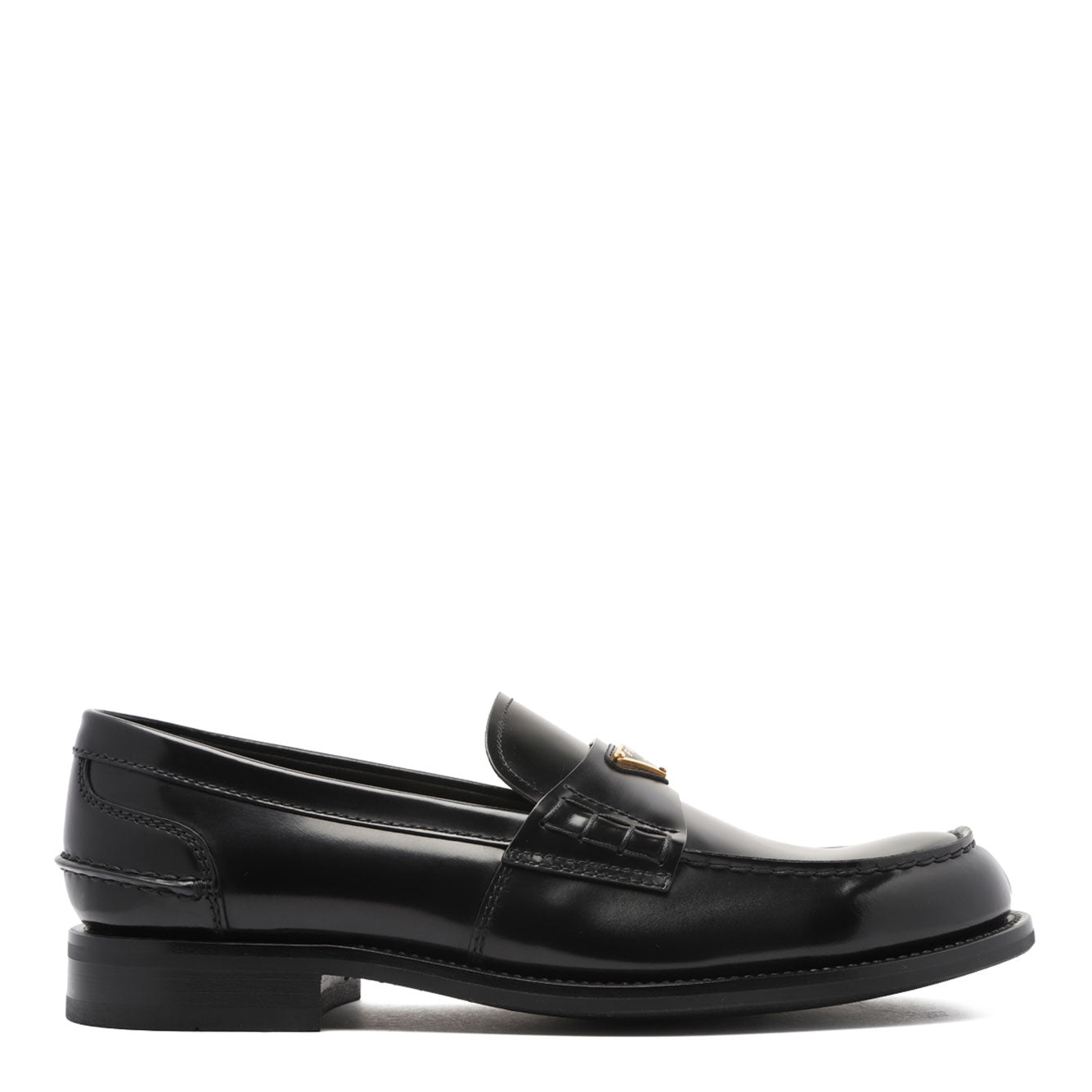 PRADA Brushed Leather Loafers for Men