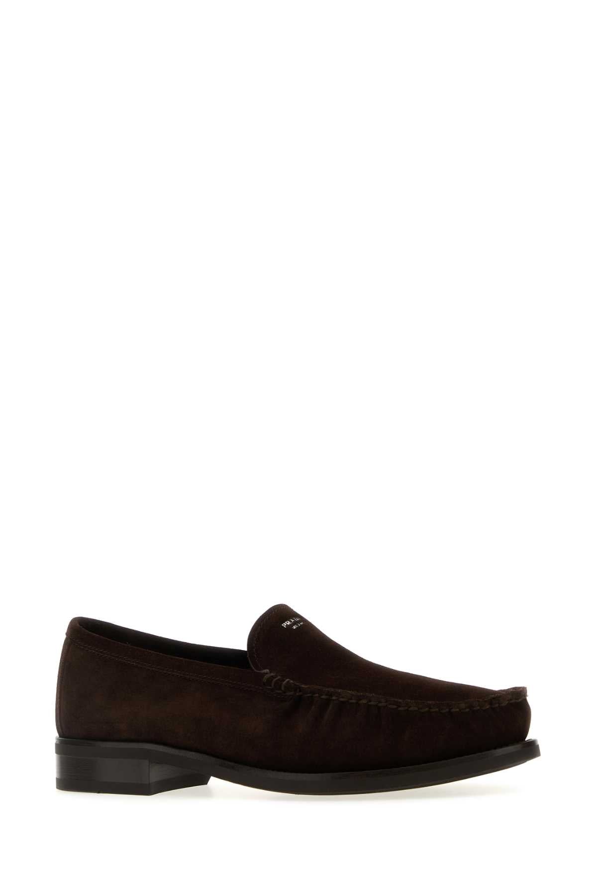 PRADA Men's Suede Loafers - Elegant Comfort for FW25
