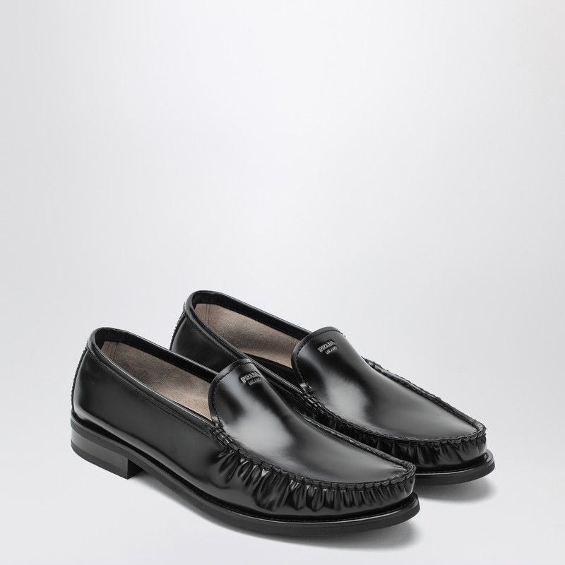 PRADA Brushed Leather Loafers for Men