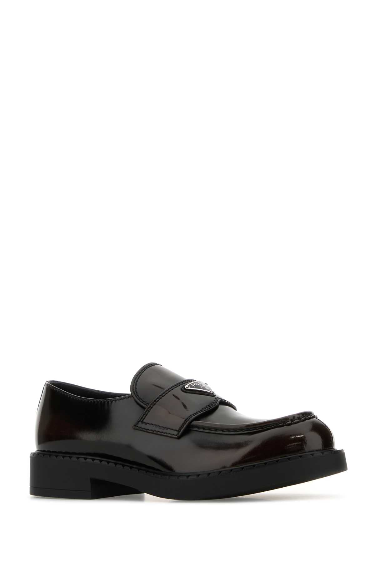 PRADA Brushed Leather Loafers for Men
