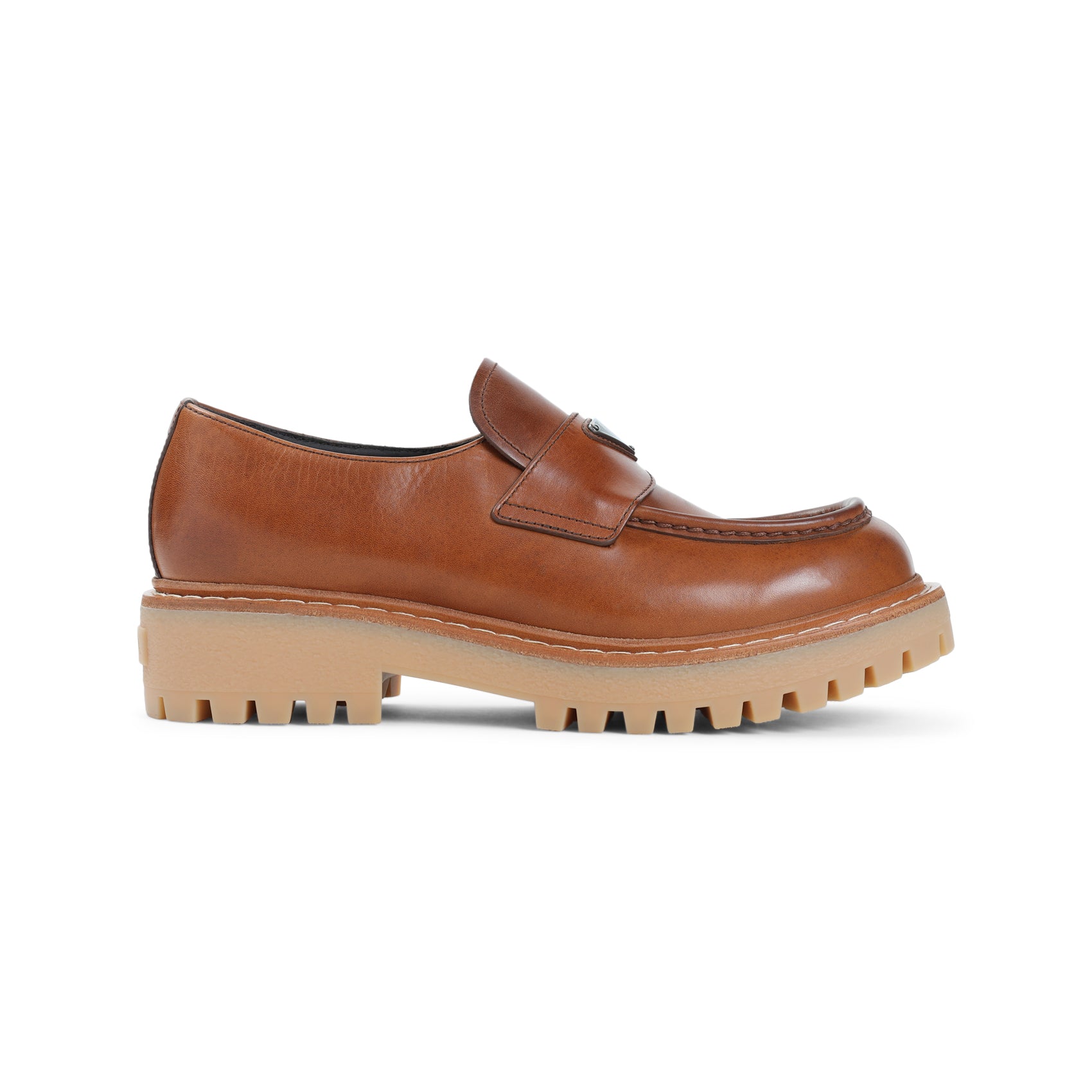 PRADA Leather Loafers for Men - FW25 Collection