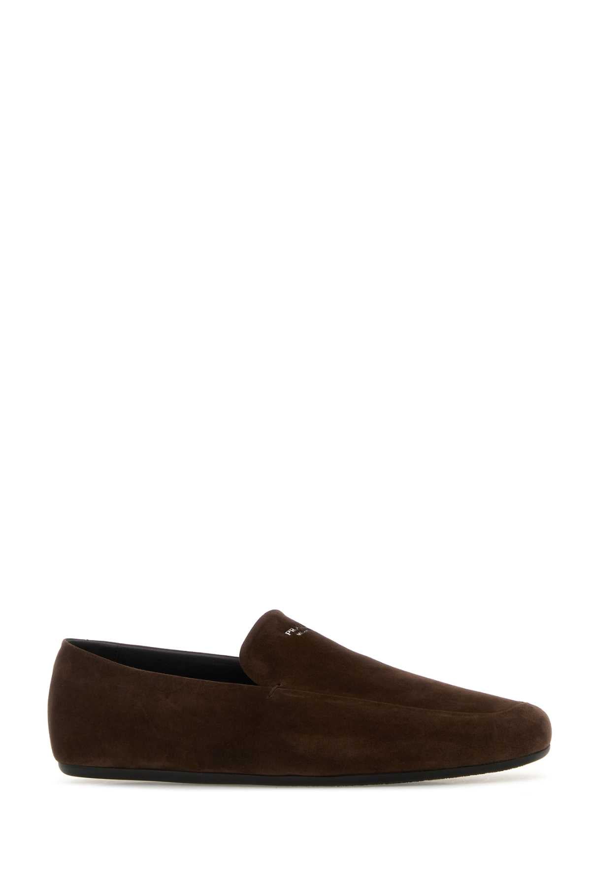 PRADA Men's Suede Loafers - Classic Charm