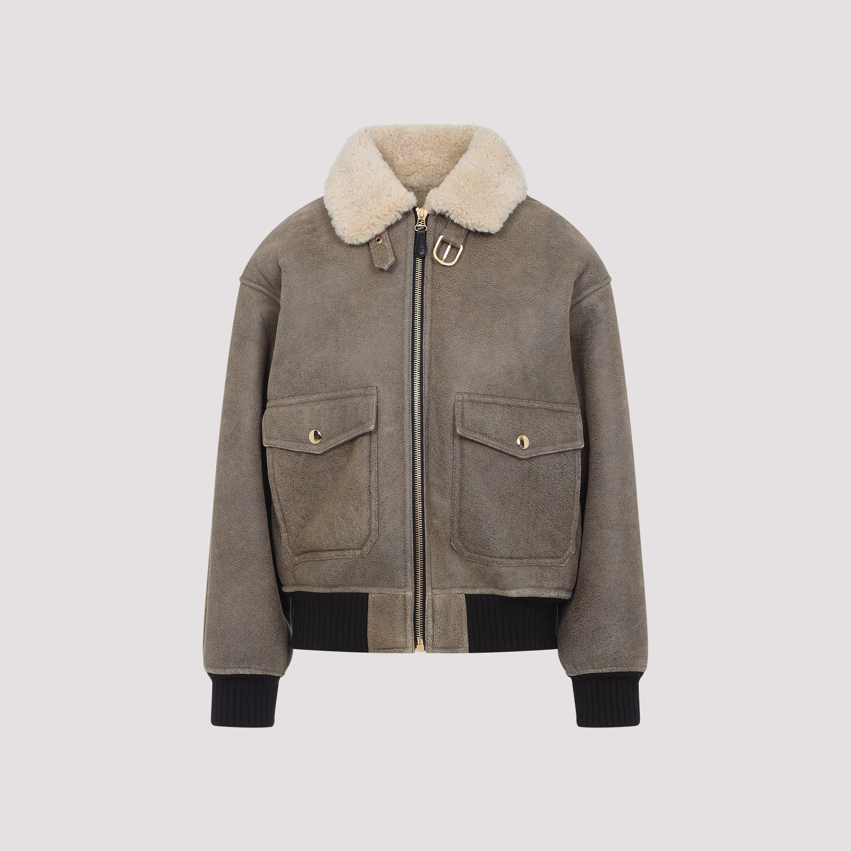 CELINE Aviator Embroidered Blouson Jacket