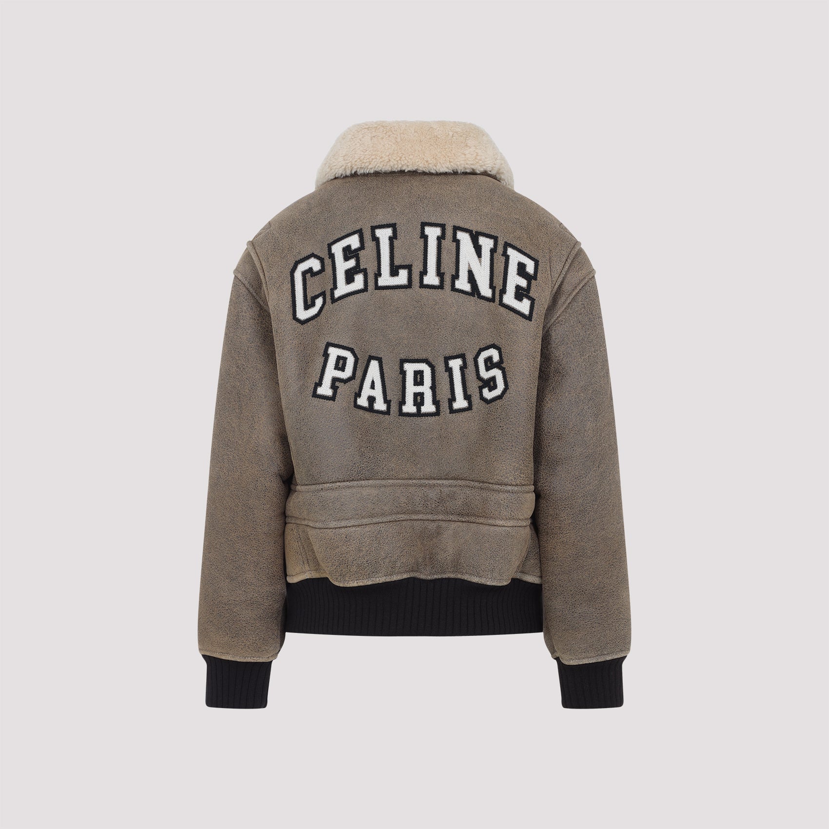CELINE Aviator Embroidered Blouson Jacket