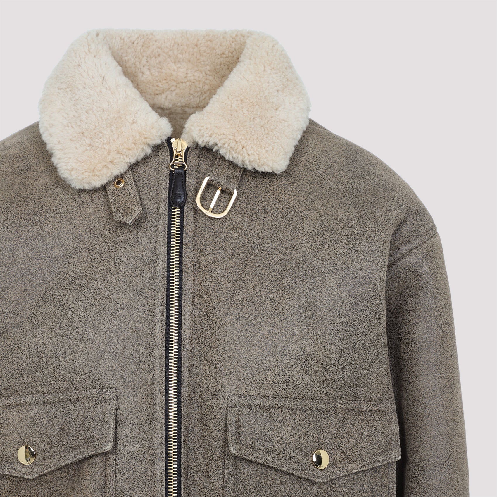 CELINE Aviator Embroidered Blouson Jacket