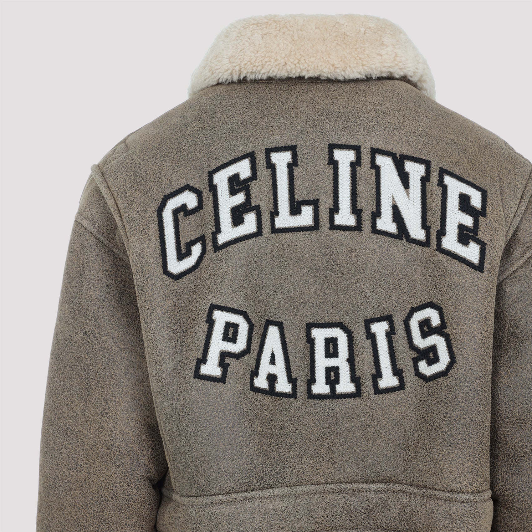 CELINE Aviator Embroidered Blouson Jacket