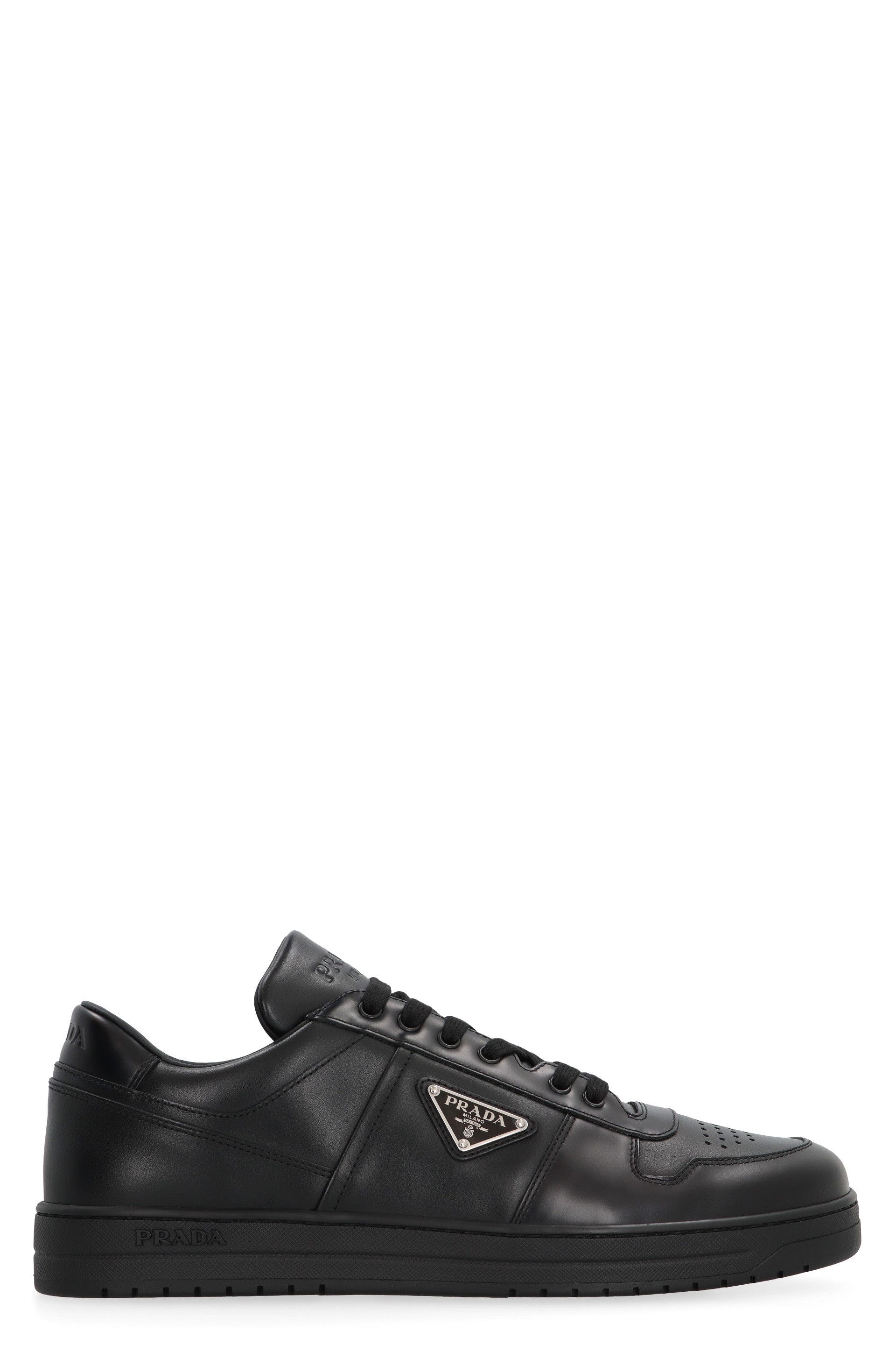 PRADA Downtown Leather Low-Top Sneakers for Men