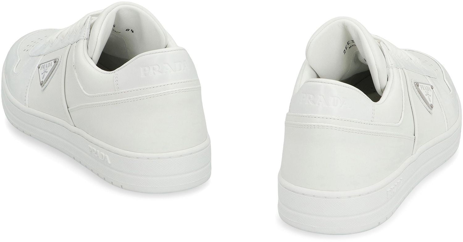 PRADA Downtown Leather Low-Top Sneaker