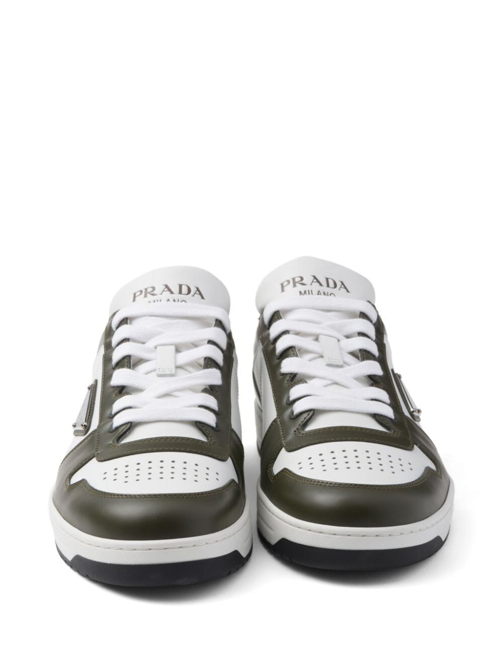 PRADA Two-Tone Downtown Sneakers 3.5 cm Sole