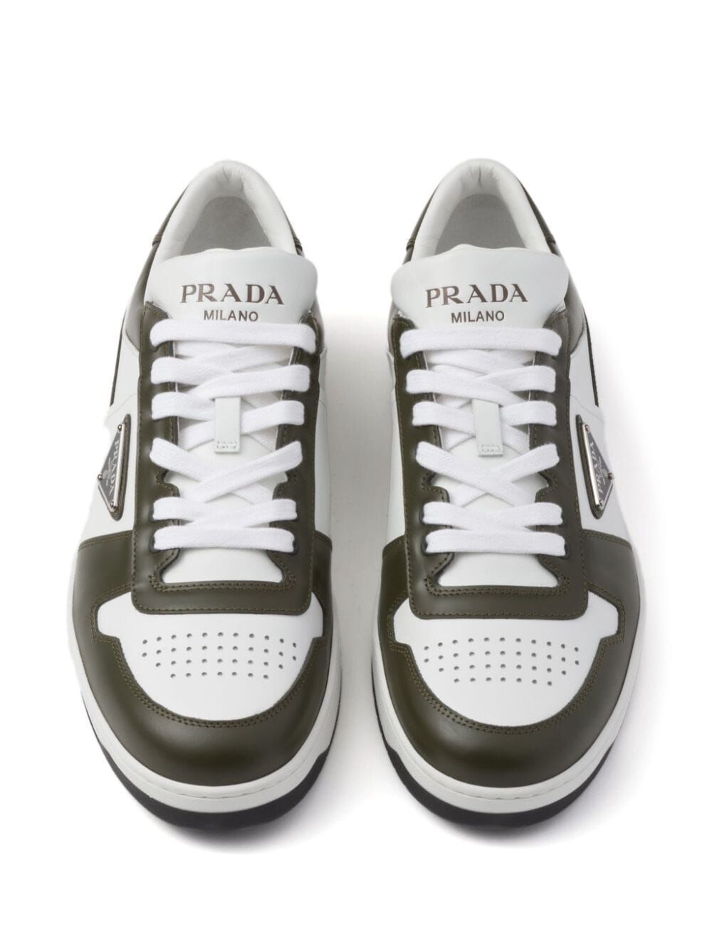PRADA Two-Tone Downtown Sneakers 3.5 cm Sole