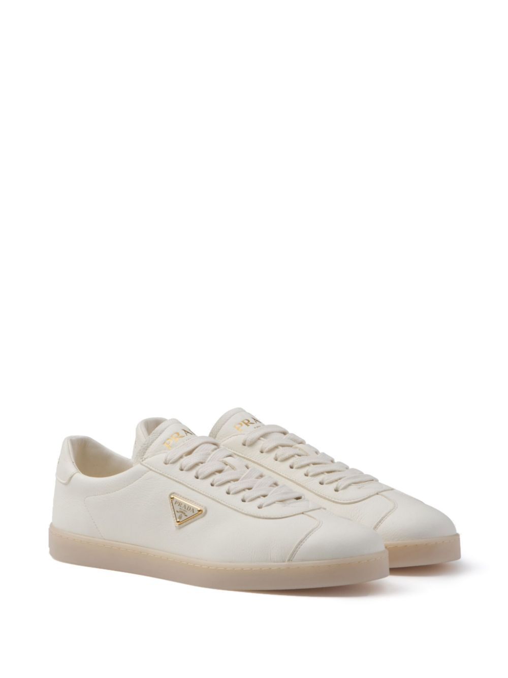 PRADA Grainy Leather Men's Sneakers with 2.5 CM Sole
