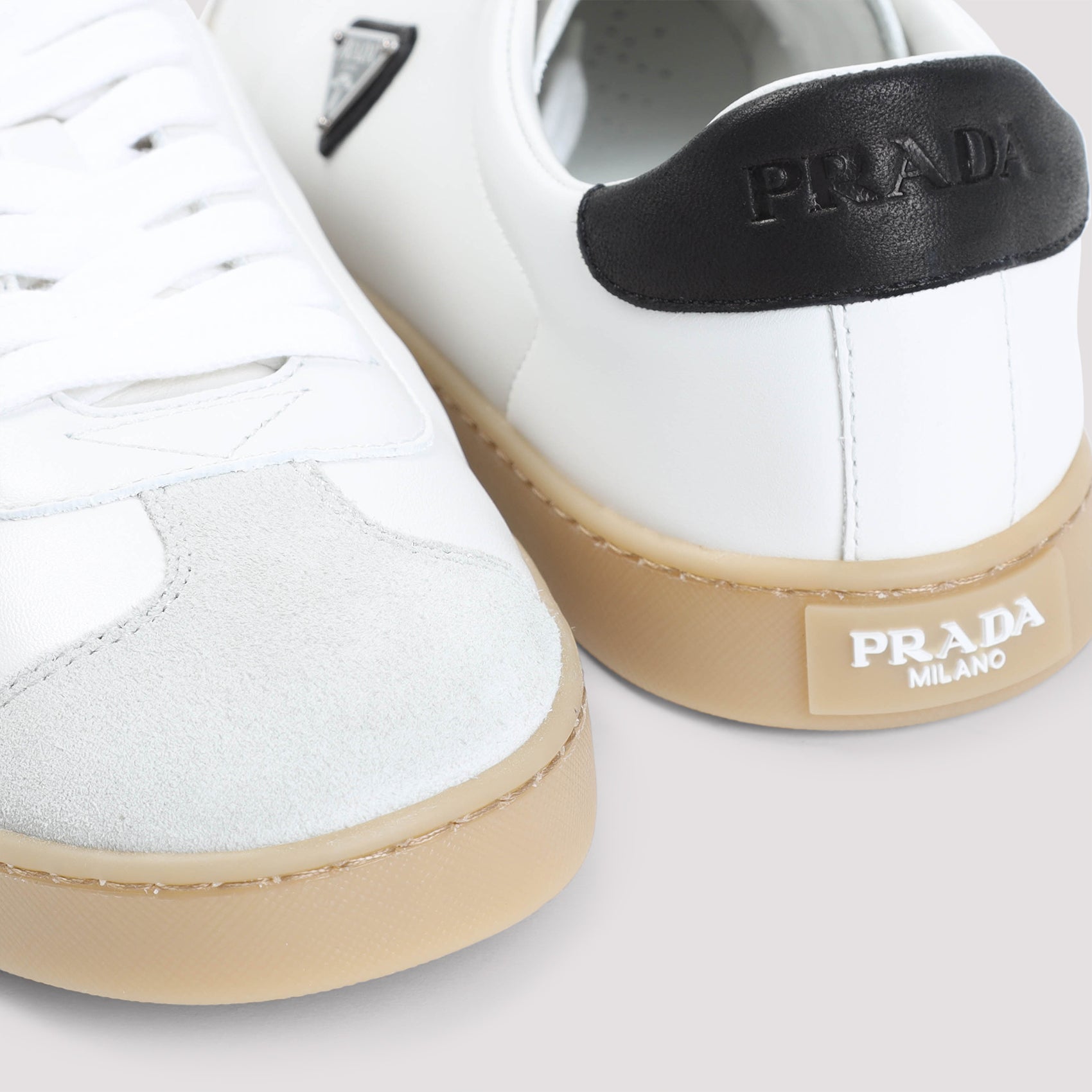 PRADA Nappa Leather Lifestyle Sneakers for Men - SS25 Edition