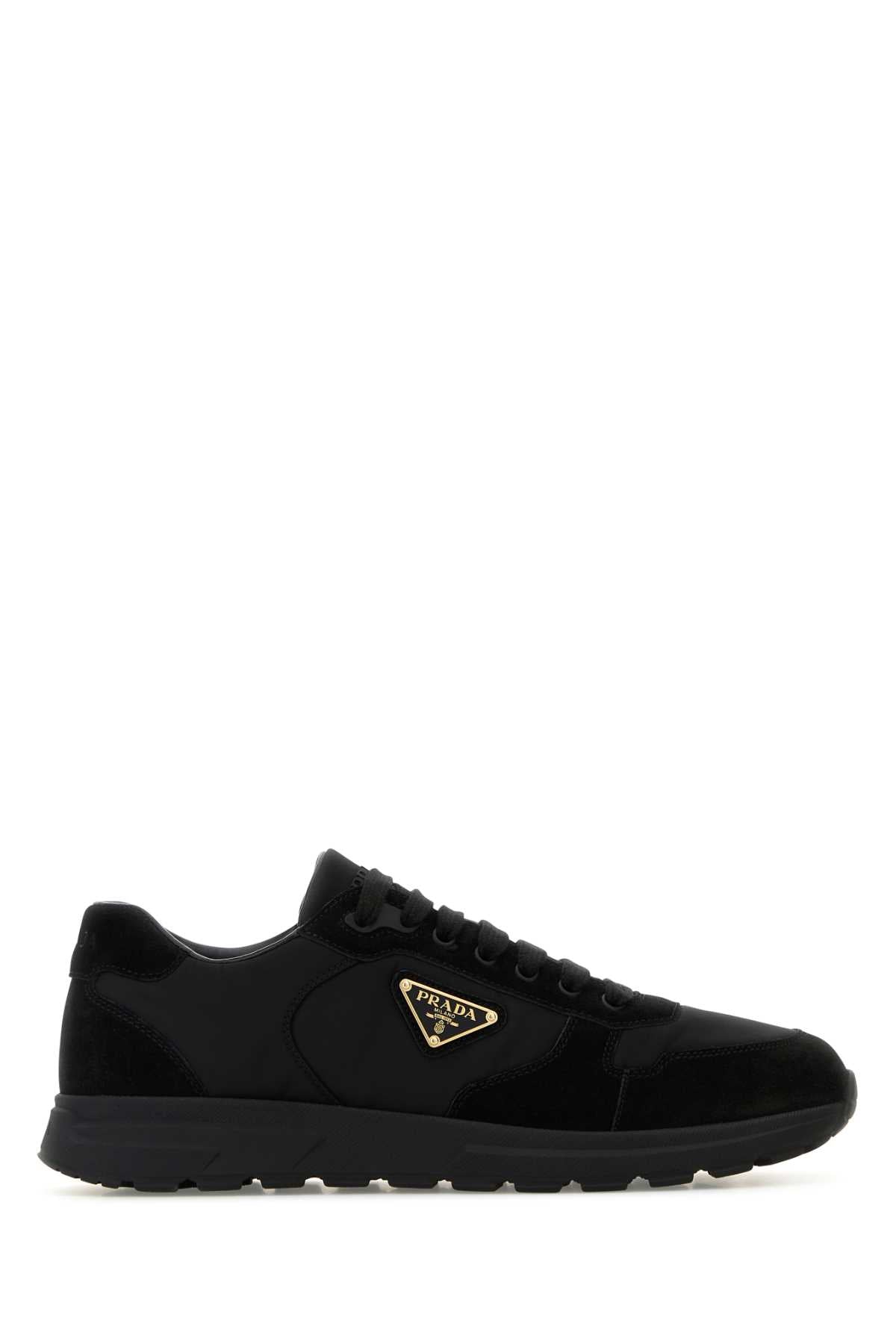 PRADA Low-Top Suede and Nylon Sneakers for Men