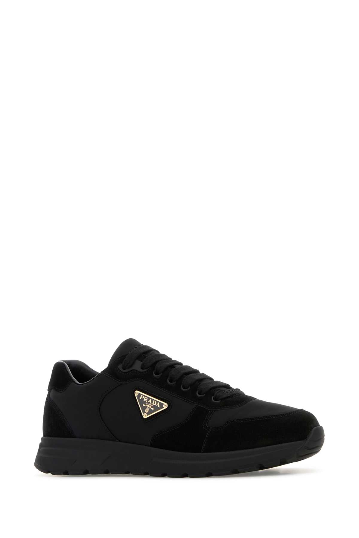 PRADA Low-Top Suede and Nylon Sneakers for Men