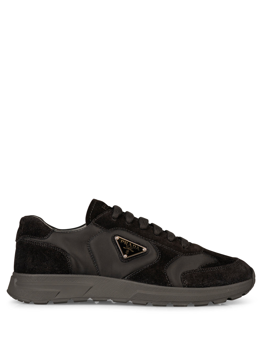 PRADA Men's Nylon and Suede Sneaker