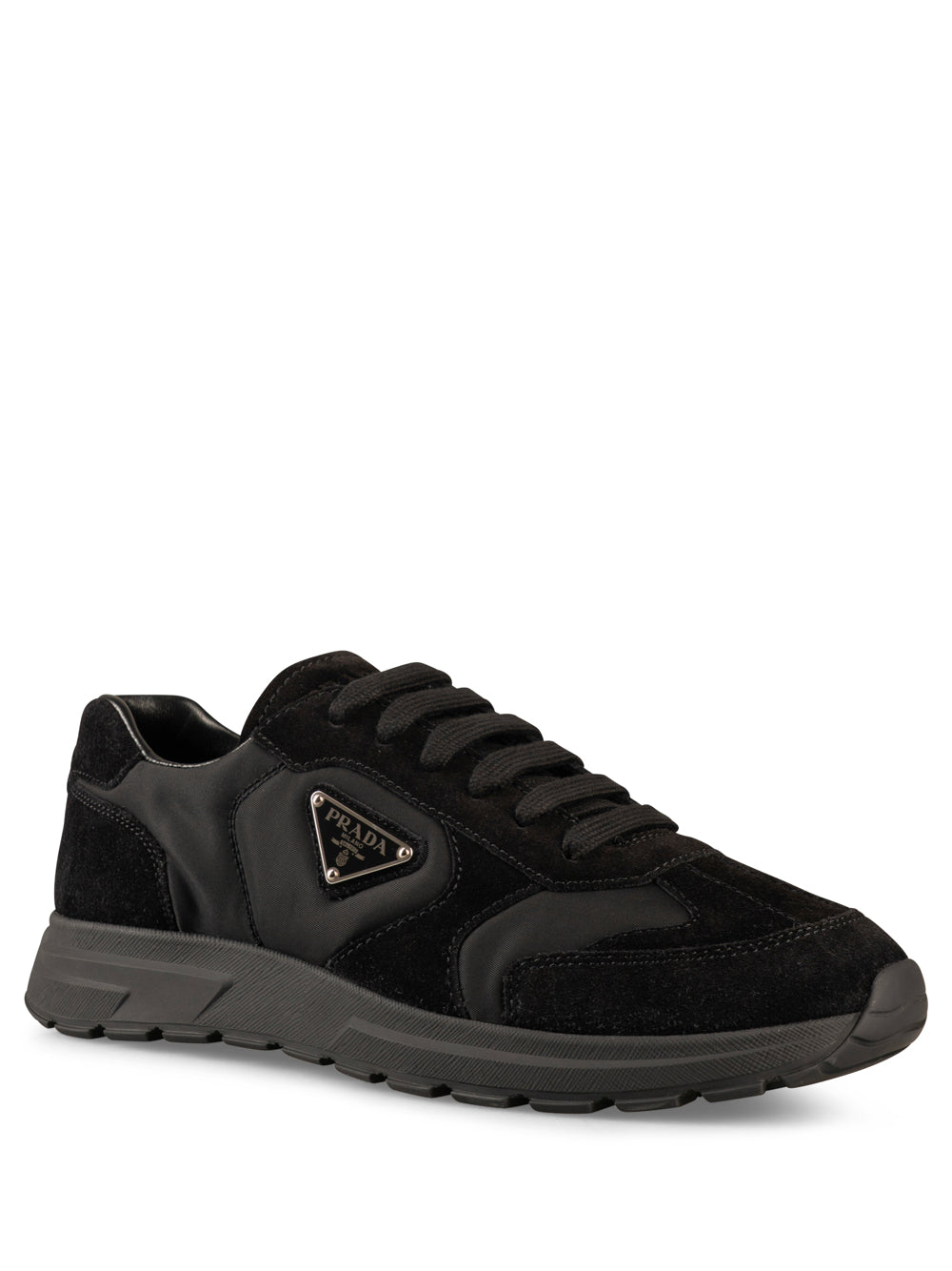 PRADA Men's Nylon and Suede Sneaker