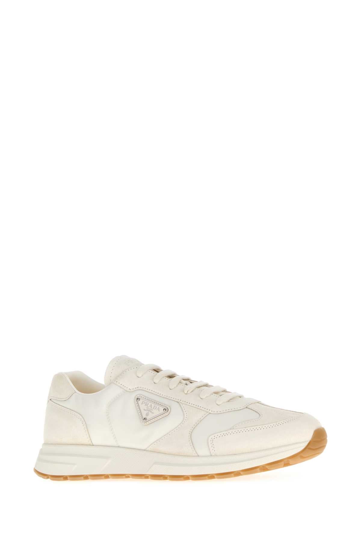 PRADA Re-Nylon and Suede Sneakers for Men