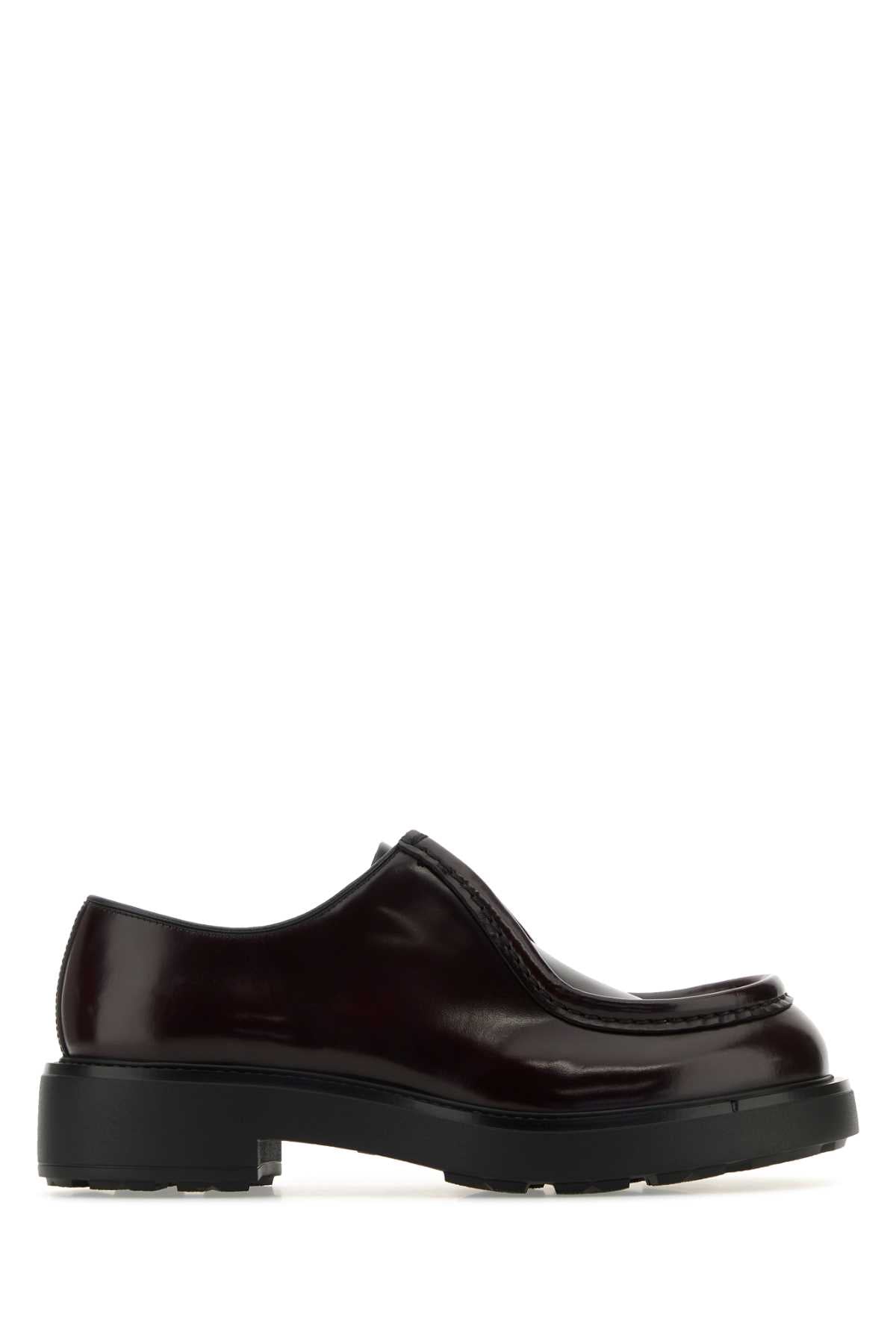 PRADA Leather Diapason Lace-Up Shoes