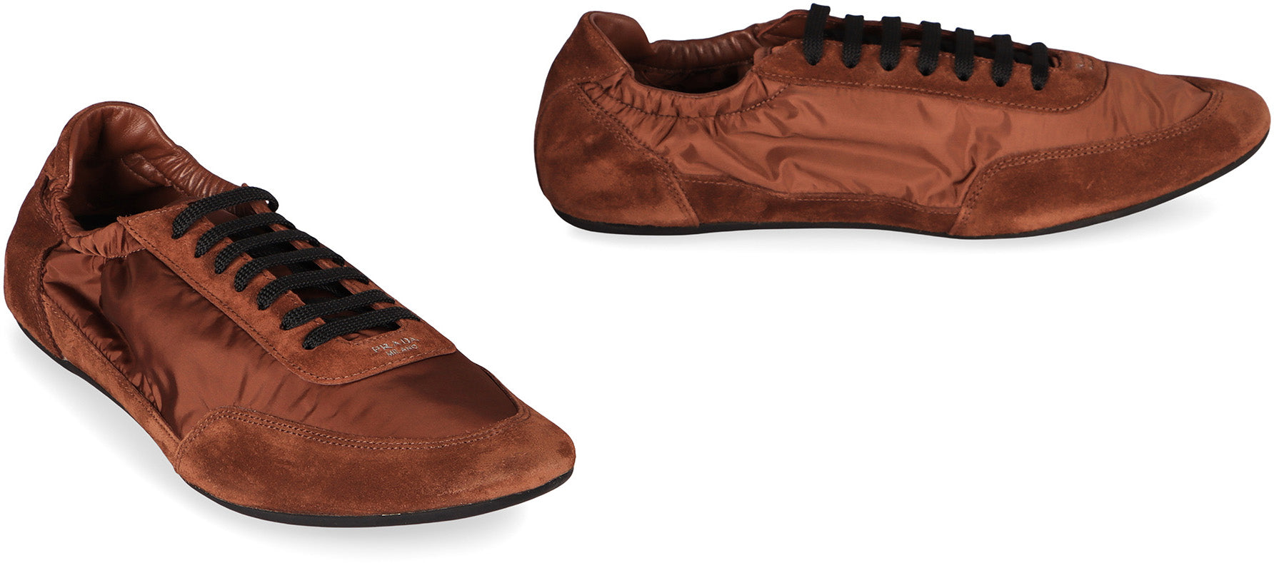 PRADA Stylish Nylon and Suede Sneakers for Men