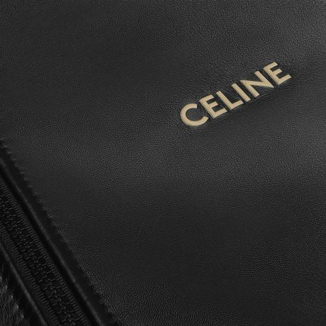 CELINE Lambskin Jacket with Contrasting Side Stripes